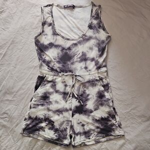 Tie-Dye Sleeveless Jumpsuit